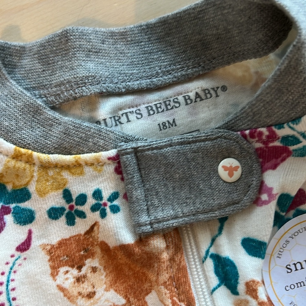 Burt’s Bees Baby + Burt’s Bees Kids Fox Floral pajamas - Picture 5 of 5